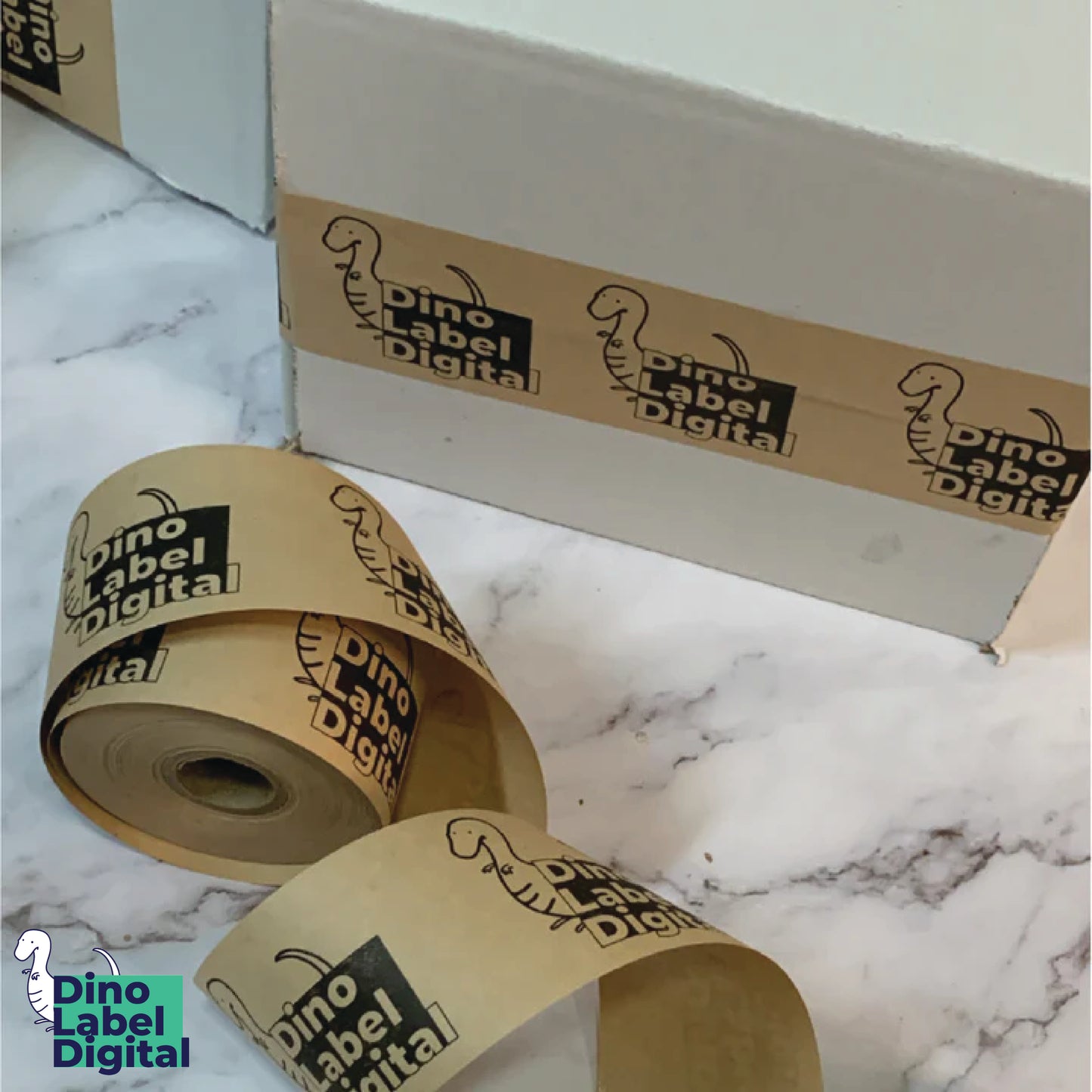 Water-Activated Paper Tapes Dinolabeldigital