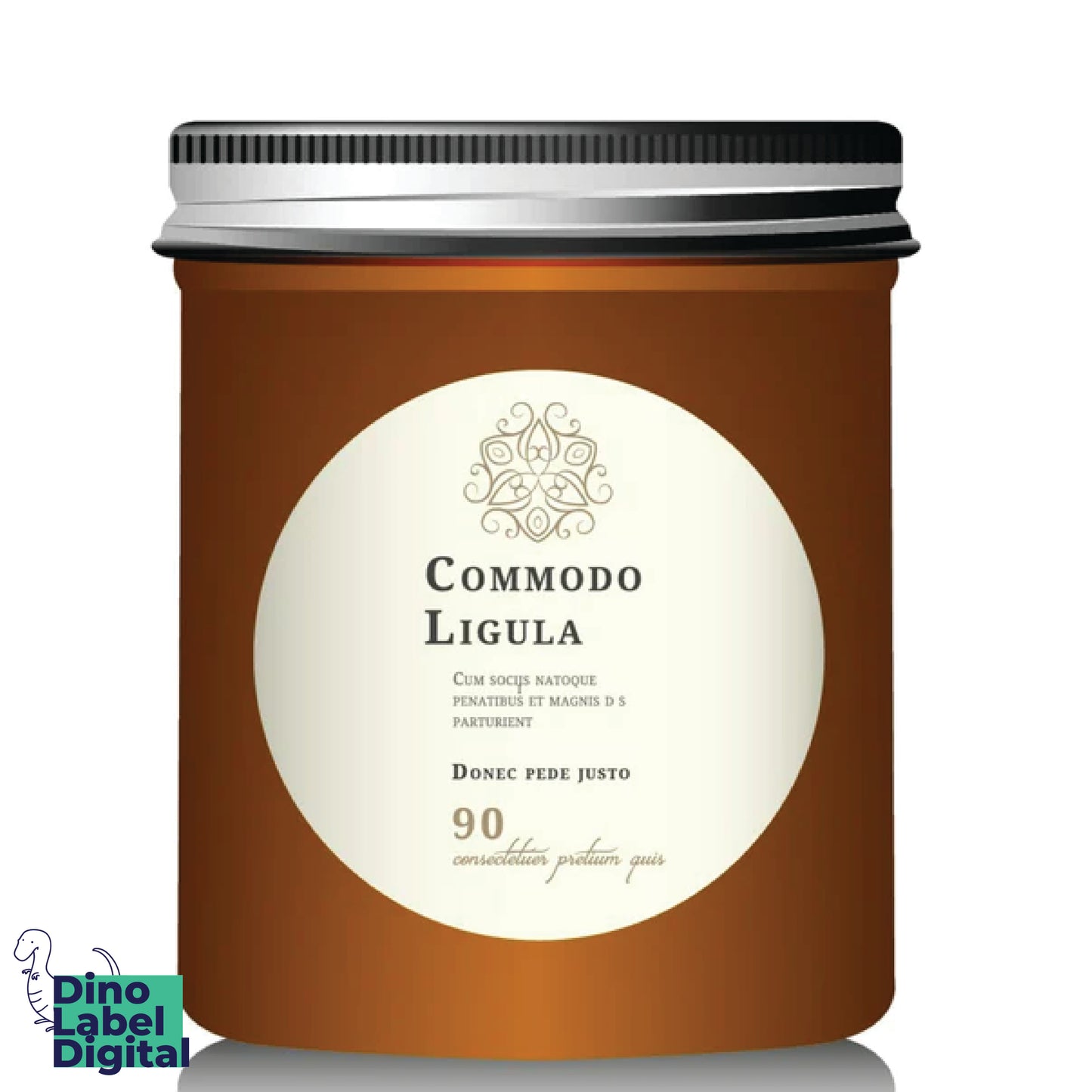 Glass Jar Labels Dinolabeldigital