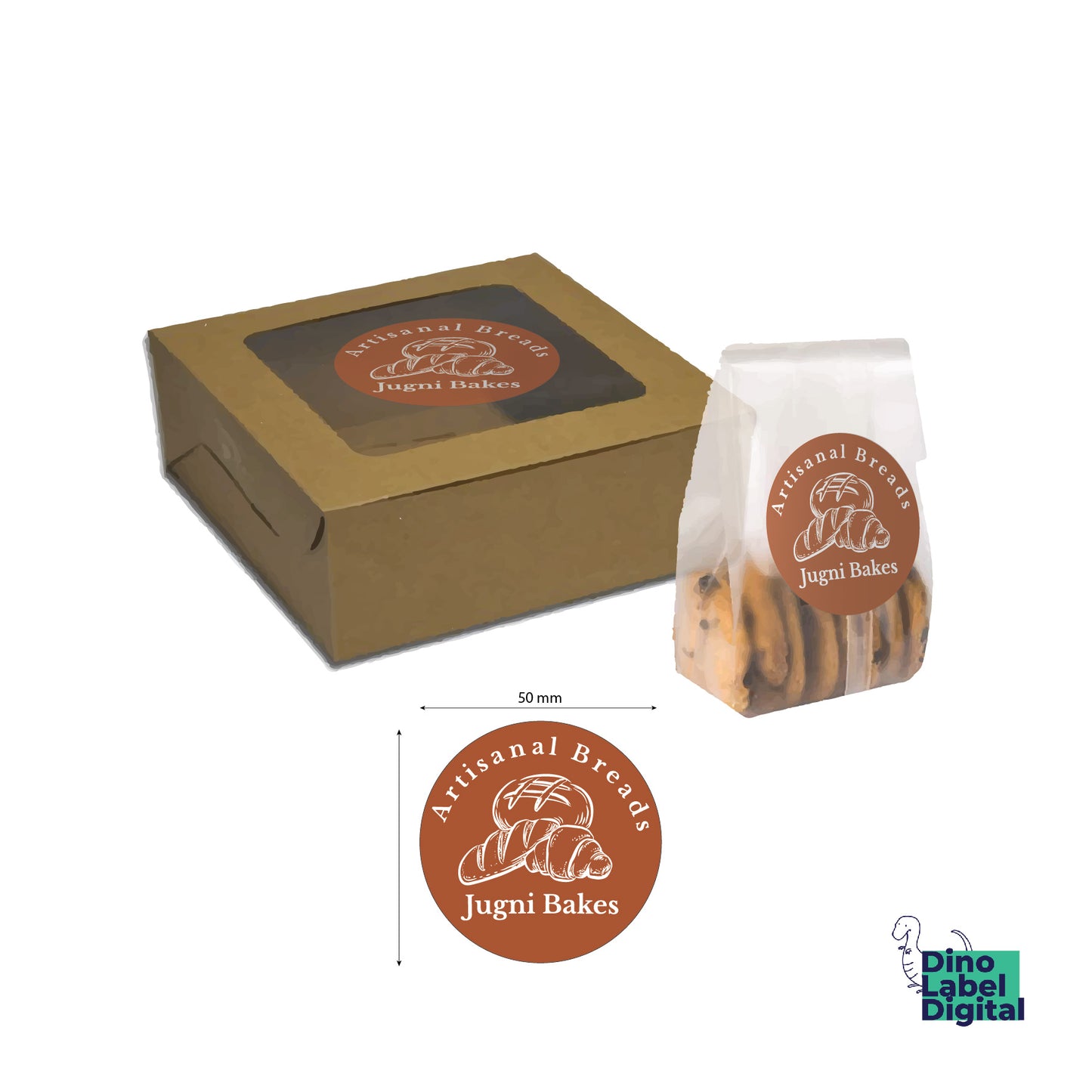 Round/Circle Labels Dinolabeldigital