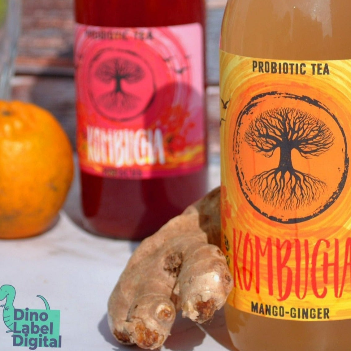Glass Bottle Labels Dinolabeldigital